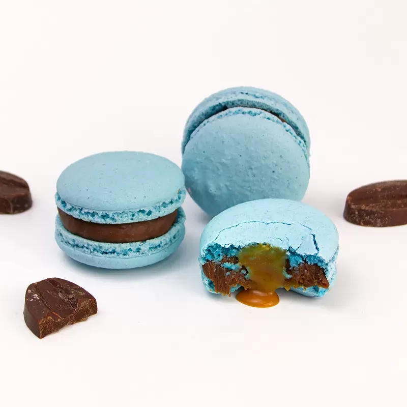 macaron cioccolato e caramello salato 
