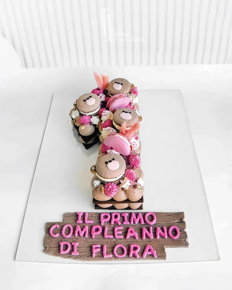 cream tart per primo compleanno
