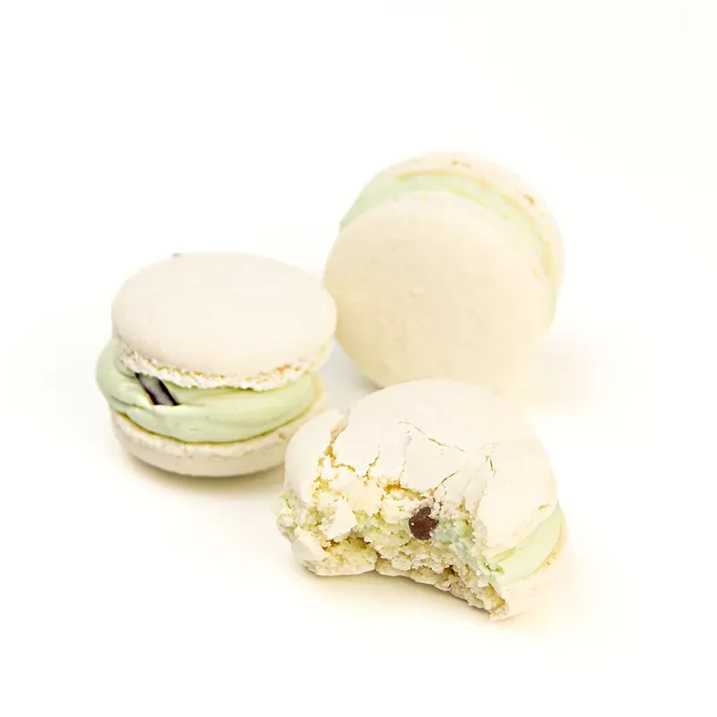 macarons Menta e cioccolato