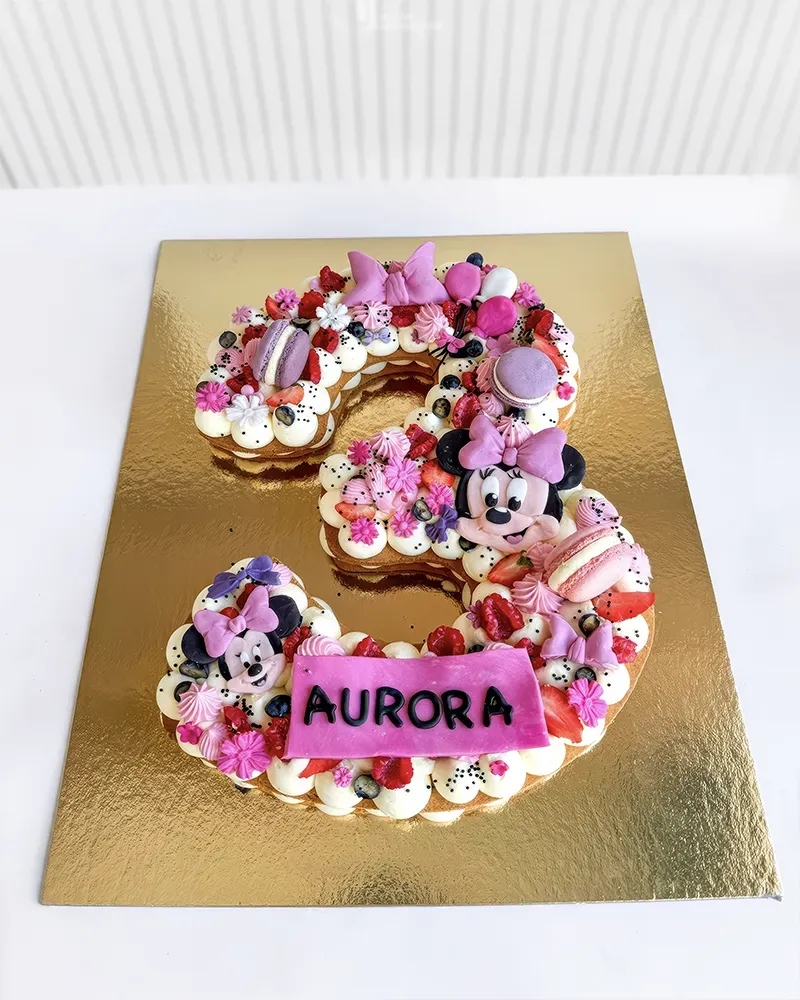 cream tart a tema Minnie mouse numero 3