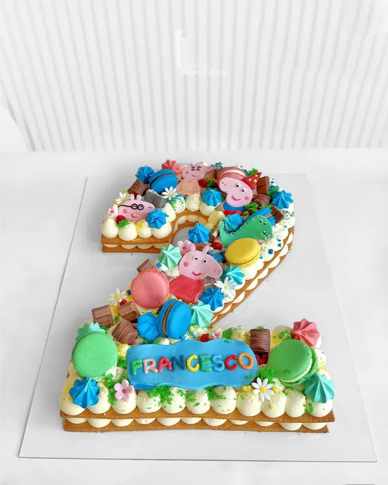 cream tart a tema peppa pig numero 2